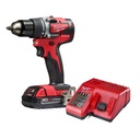 [A] (MIL-2607-21CT) ROTOMARTILLO 1/2'' M18™ C/CARBONES 18 V. ION/LITIO CON 1 BATERIA COMPACTA 1.5 AMP + CARGADOR