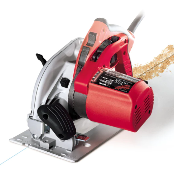 [A] (MIL-6390-21) SIERRA CIRCULAR 7 1/4 5,800 RPM 15 AMP (1,800 WATTS) MILWAUKEE HECHO EN USA