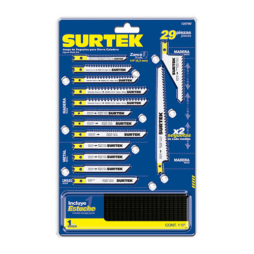 JUEGO DE SEGUETAS PARA SIERRAS CALADORAS, 29 PIEZAS