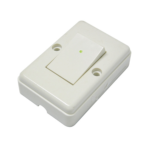 APAGADOR SENCILLO VISIBLE CUADRADO, LINEA DE SOBREPONER