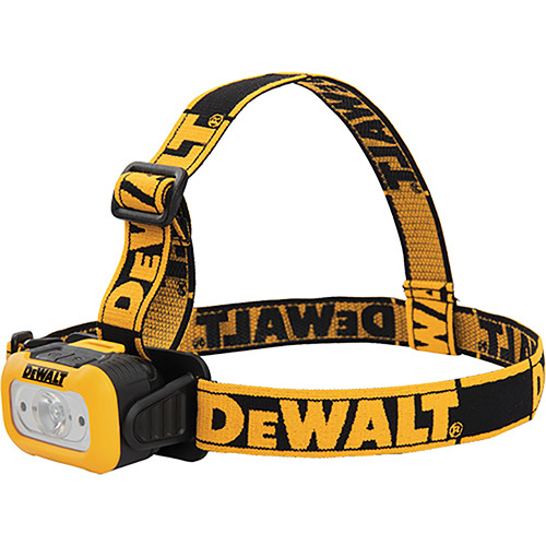 LAMPARA P/CABEZA Y CASCO DE 200 LUMENES C/CLIPS SUJETADORES MARCA DEWALT