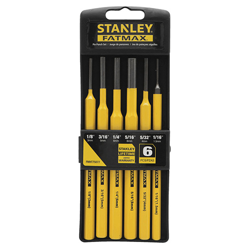 JUEGO DE PUNZONES FATMAX 6 PZAS. STANLEY