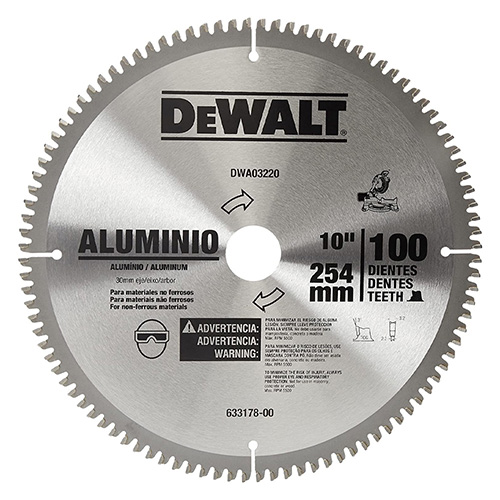 DISCO C/PASTILLA DE CARBURO 10 100 DPP FLECHA 30mm 1, 5/8 Y 3/4 ALUMINIO