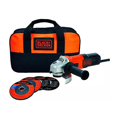 MINIESMERILADORA 4 1/2 650 W 10,000RPM (INCLUYE 4 DISCOS ABRASIVOS Y MOCHILA)