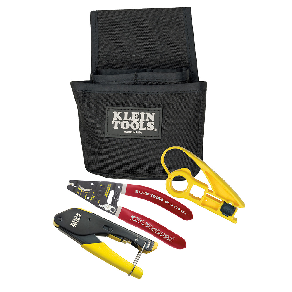 KIT DE INSTALACION COAXIAL (3PZAS.) C/ESTUCHE (PINZA, PONCHADORA Y PELACABLE)