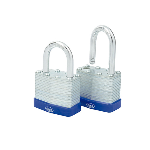 JUEGO DE 2 CANDADOS LAMINADOS 40 MM, LLAVE ESTÁNDAR