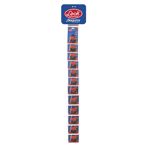 TIRA DE IMPULSO CON CANDADOS IMPERMEABLES LLAVE ESTÁNDAR 8 X 100 CM, 13 PIEZAS