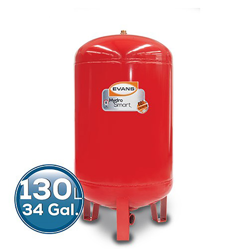 TANQUE HIDRONEUMATICO VERTICAL 130L MEMBRANA INTERCAMBIABLE