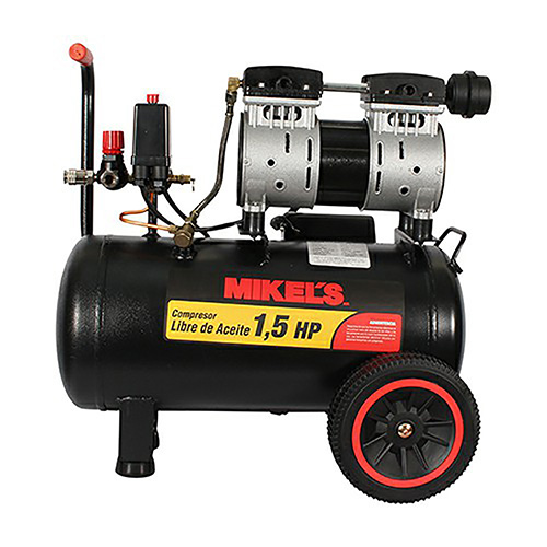 COMPRESOR DE AIRE 1.5 HP 24 LTS. LIBRE DE ACEITE