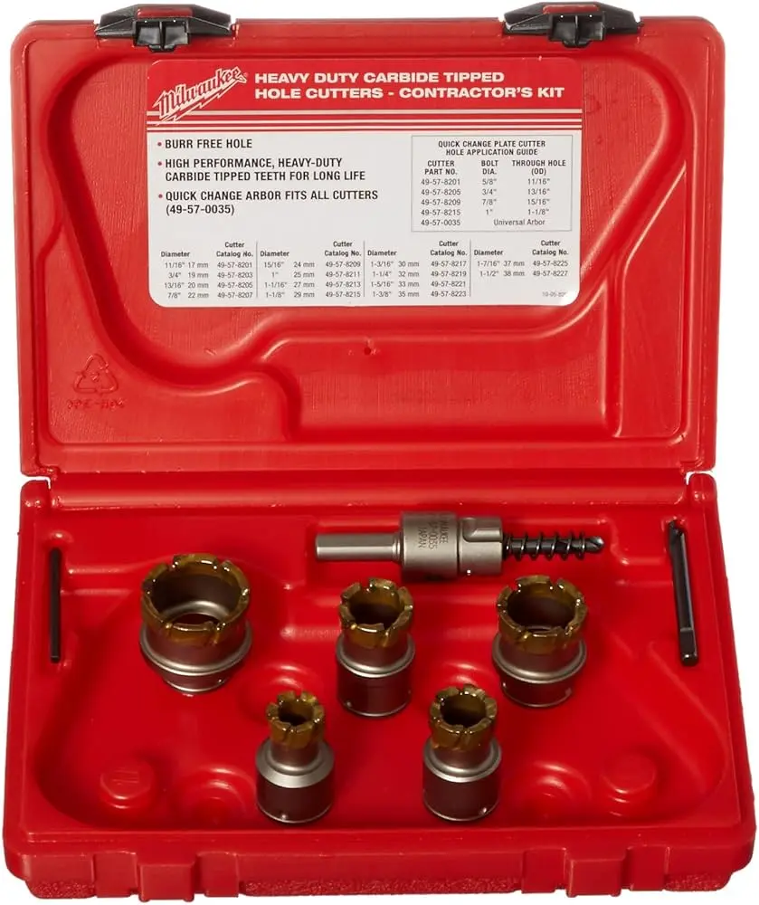 JUEGO 7 PIEZAS CORTADORES DE CARBURO PARA LAMINA (CONTRATISTAS)