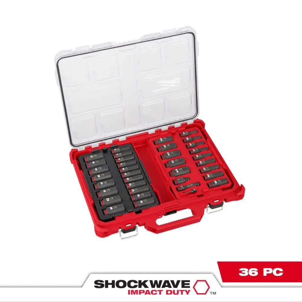 3/8&1/2DR 36PC PO IMP SCKT SET