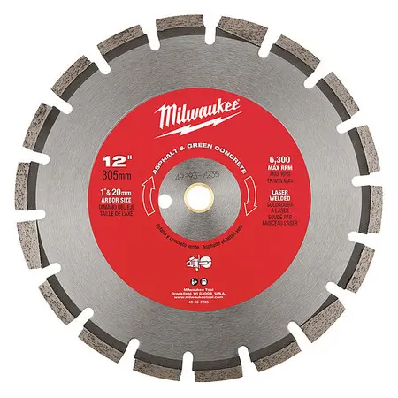 DISCO SEGMENTADO DE 12" PARA ASFALTO Y CONCRETO VERDE