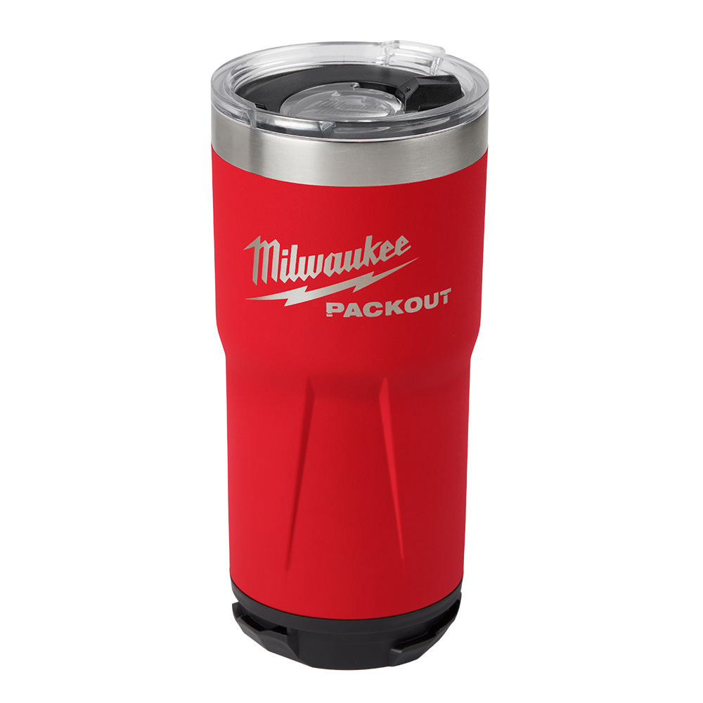VASO MILWAUKEE DE 20 ONZAS C/SISTEMA PACKOUT™ COLOR ROJO (TUMBLER)