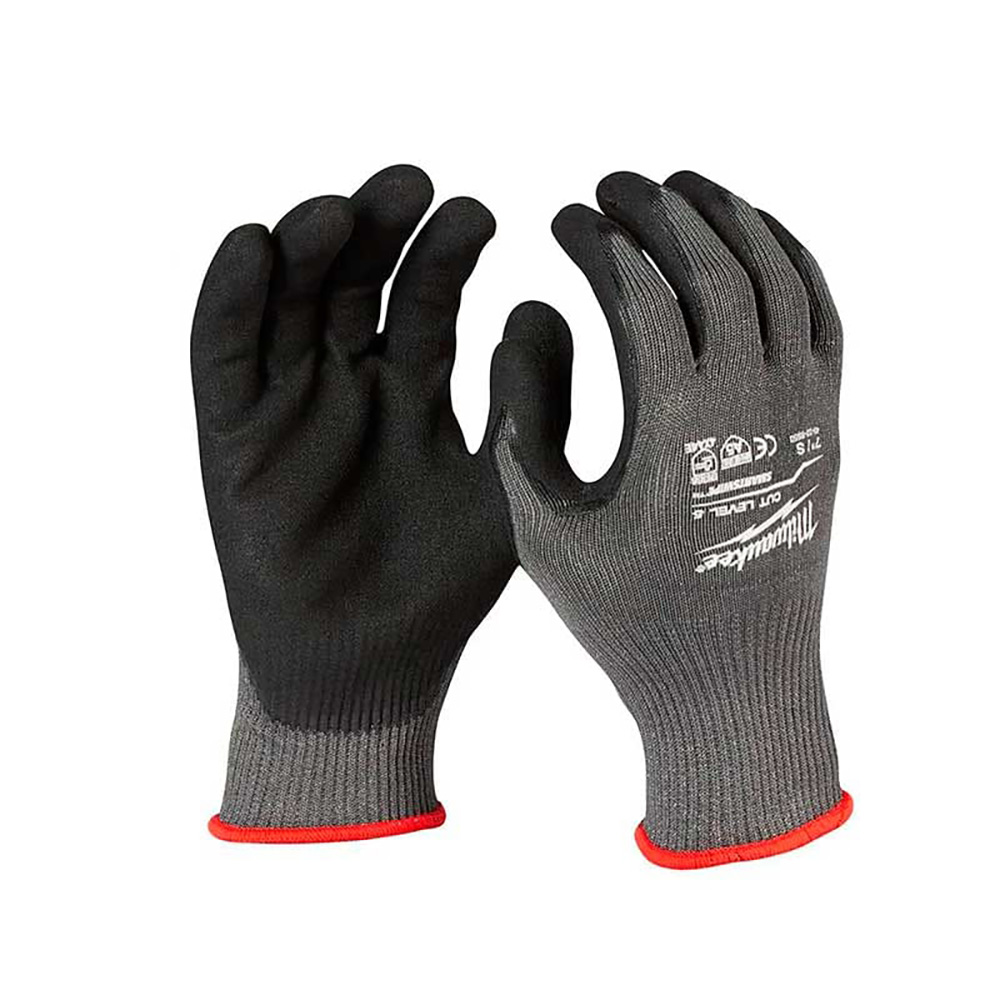 GUANTES ANTICORTE NIVEL 5 BAÑADOS EN NITRILO TALLA L