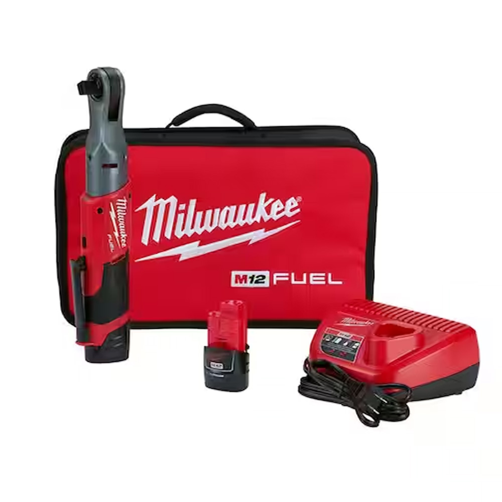 MATRACA INALAMBRICA 1/2 M12 FUEL MOTOR POWER STATE C/CARGADOR Y 2 BAT. 2 AMP