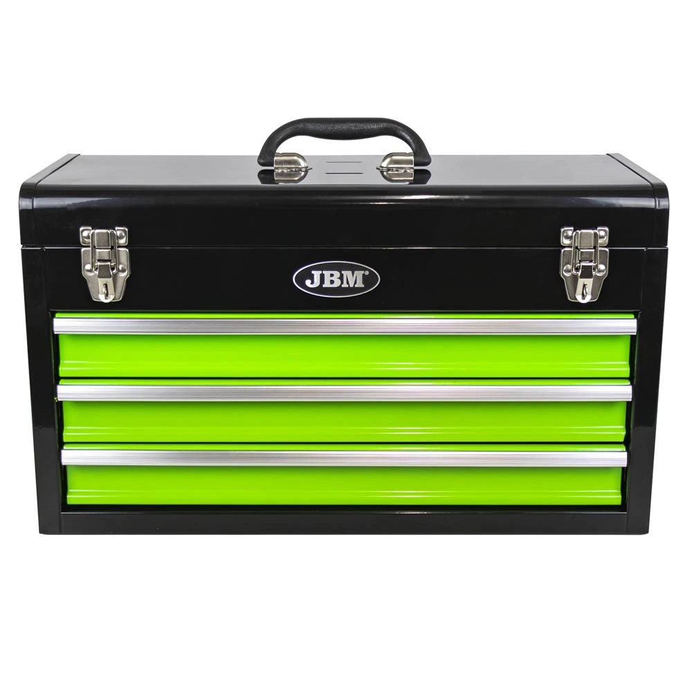 CAJA DE HERRAMIENTAS C/3 PANELES FRONTALES MAS COMPARTIMIENTO SUPERIOR