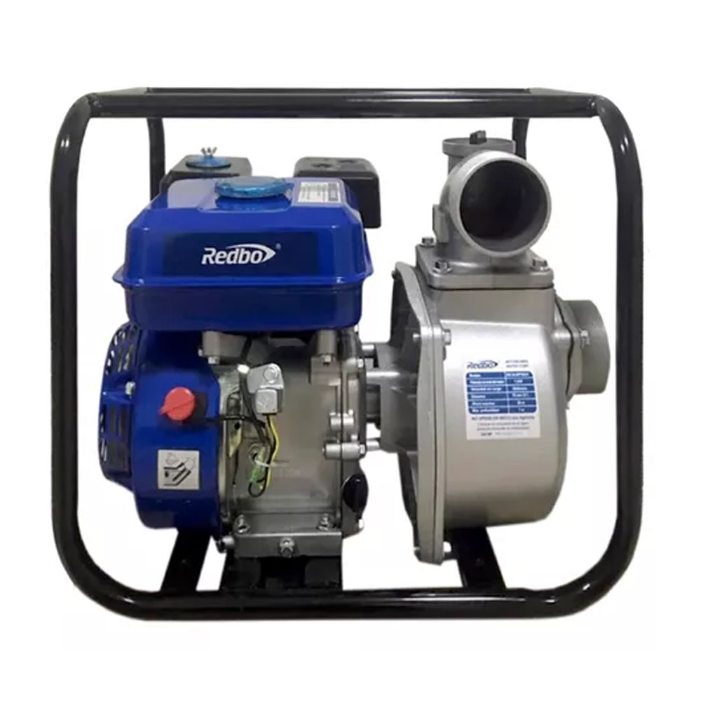 MOTOBOMBA AUTOCEBANTE A GASOLINA 6.5 HP 3 X 3 MOTOR REDBO 163 CC ALTURA DE SUCCION 7 MT (GRAVA IVA TASA 0%)
