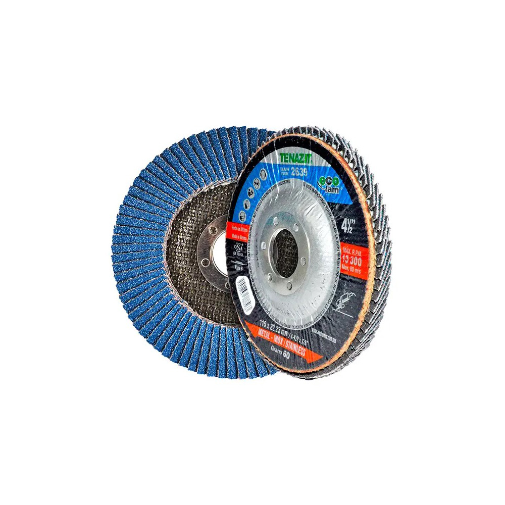 DISCO LAMINADO P/LIJAR DE 4-1/2 X 7/8 GRANO 60 LINEA ECOLAM (EL MAS ECONOMICO DE LA LINEA)