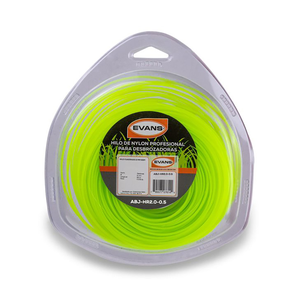 HILO PARA DESBROZADORA REDONDO 2.0MM 63 MT (BLISTER)