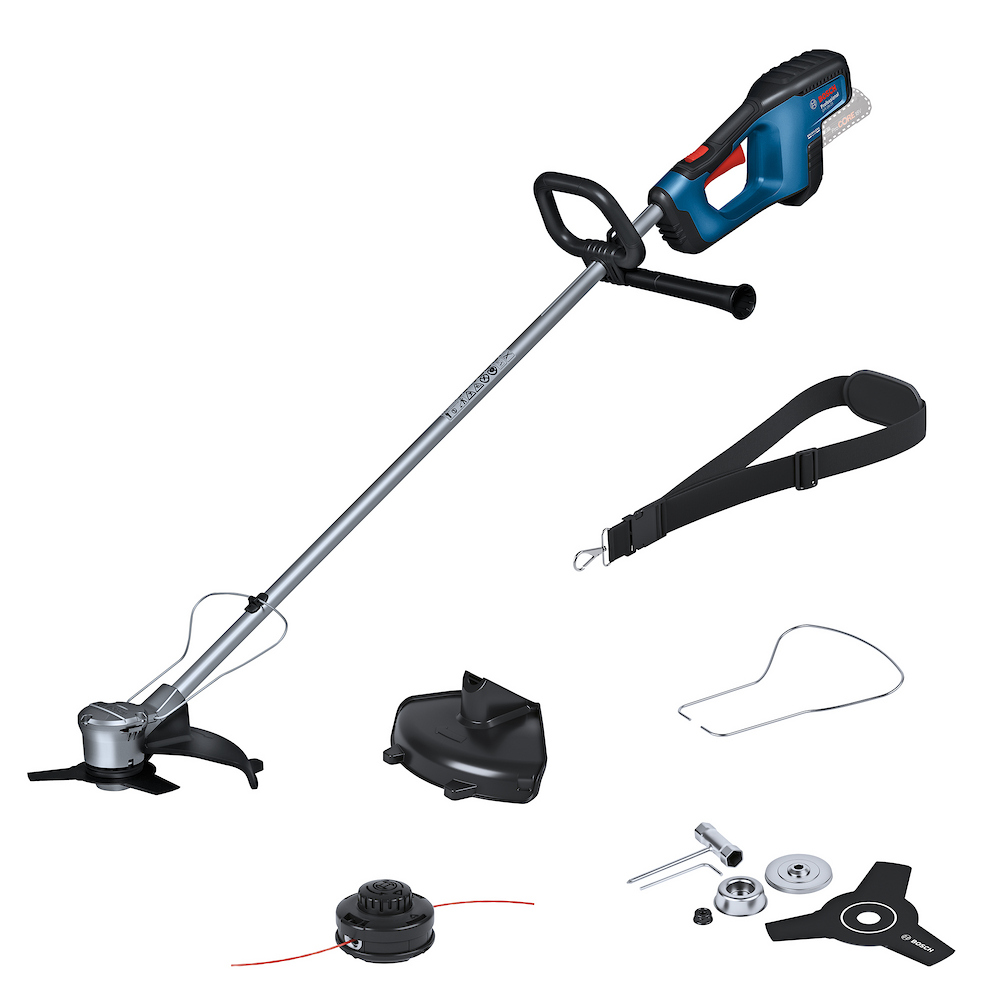 DESBROZADORA INALAMBRICA 18V BRUSHLESS CON CUCHILLA 3 PUNTAS Y ACCESORIOS (HERRAMIENTA SOLA) (MOD GFR 18V-23)