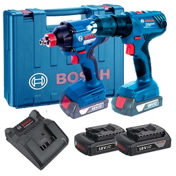 COMBO TALAD./ROTOM./DESTORN. 1/2 + LLAVE DE IMP. 1/2 Y DESTOR. 18 V C/2 BAT. Y ESTUCHE