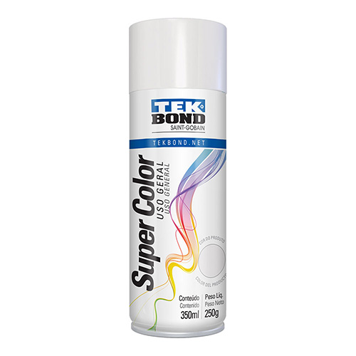 PINTURA EN SPRAY TEKBOND BLANCO HIELO  (350 ML/250 G) USO GENERAL (69957327127)