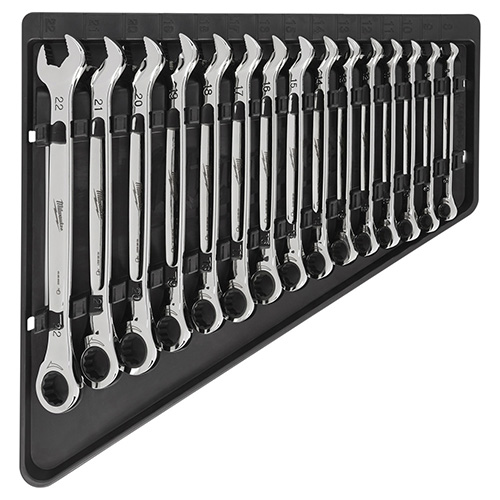 JUEGO DE LLAVES COMBINADAS DE TRINQUETE 15 PZAS.