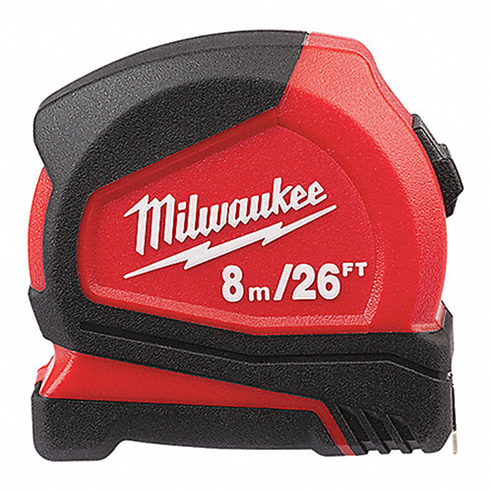 FLEXOMETRO MILWAUKEE COMPACTO C/NOM CERTIFICADA DE 8 MTS/26 FT P/USO RUDO