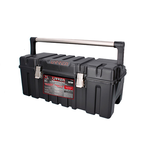 CAJA PORTAHERRAMIENTAS PLASTICA 26 C/BROCHES METALICOS Y CHAROLA