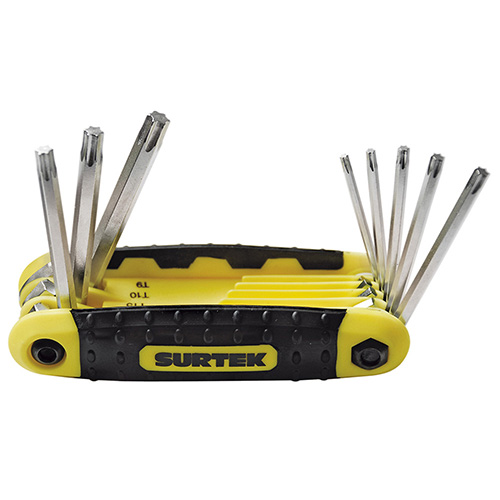 JUEGO 8 LLAVES TORX EST NAV PLAS