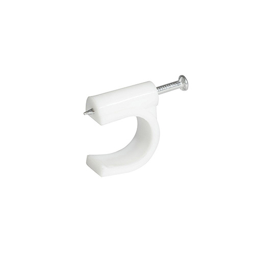 GRAPA P/CABLE RG59 BLANCA