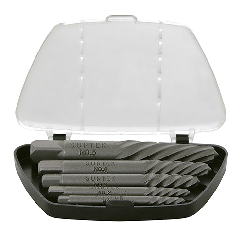 JUEGO DE EXTRACTORES COLA DE COCHINO 5 PZAS.