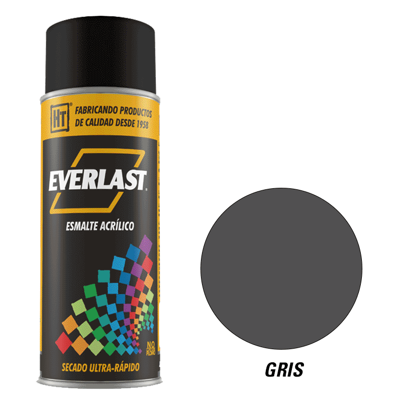 ESMALTE ACRILICO EN AEROSOL GRIS