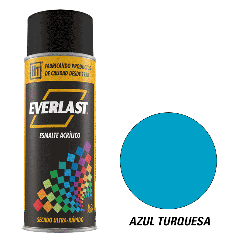 ESMALTE ACRILICO EN AEROSOL AZUL TURQUESA