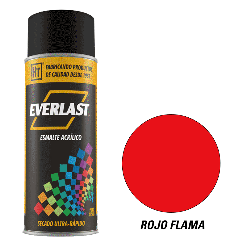 ESMALTE ACRILICO EN AEROSOL ROJO FLAMA