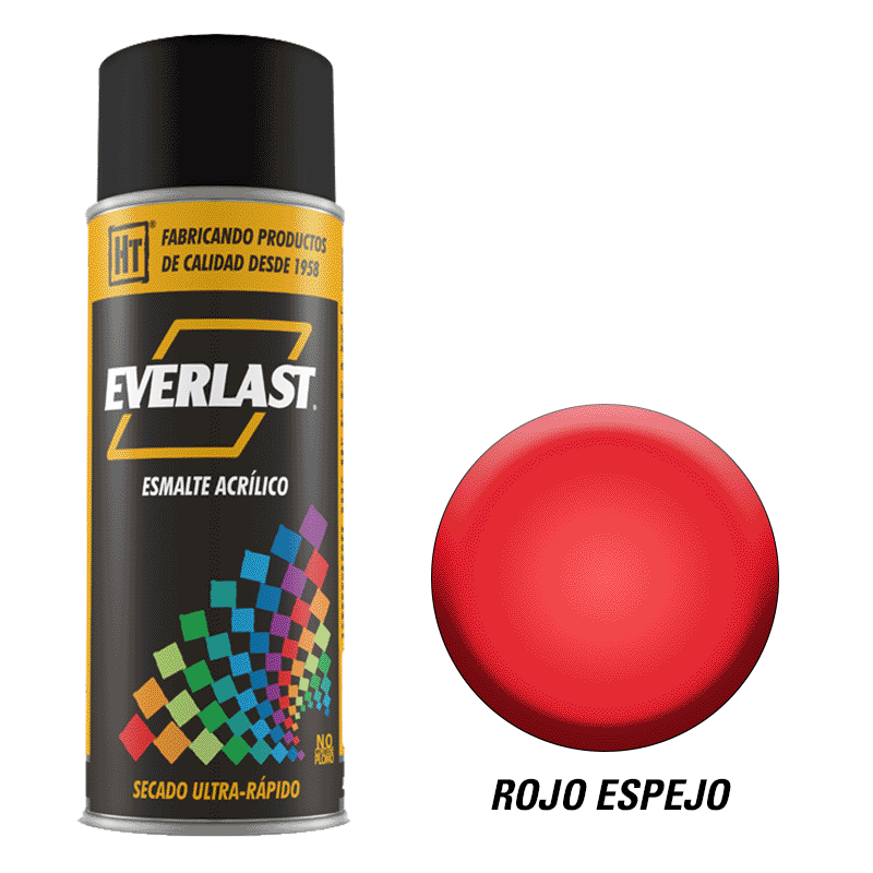 ESMALTE ACRILICO EN AEROSOL ROJO ESPEJO
