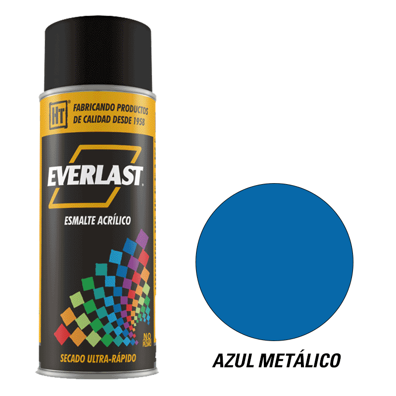 ESMALTE ACRILICO EN AEROSOL AZUL METALICO