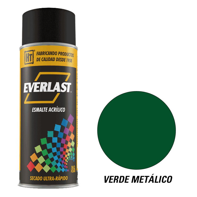 ESMALTE ACRILICO EN AEROSOL VERDE METALICO