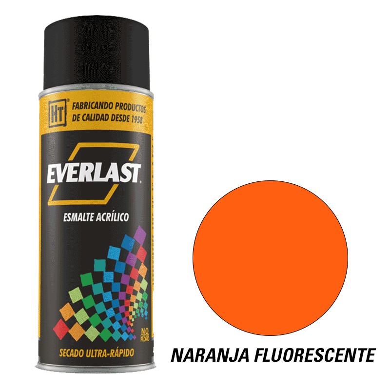 ESMALTE ACRILICO EN AEROSOL NARANJA FLUORESCENTE