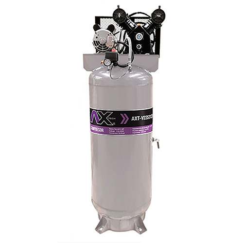 COMPRESOR VERTICAL 235 L CABEZAL 2 PISTONES EN V MOTOR CARROLL 3 HP 110 - 220 V