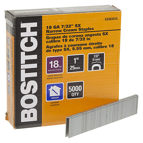 GRAPA DE 7/32 X 5/8 (18 GA) CAJA 5,000 PZAS.