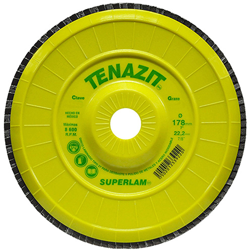 DISCO LAMINADO PLASTICO RECORTABLE 7 X 7/8 GRANO 40