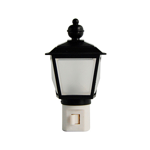 LAMPARA DECORATIVA DE NOCHE, FAROL NEGRO 127 V