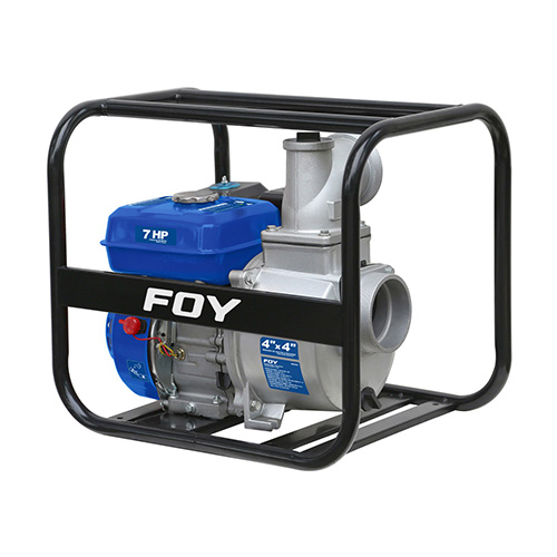 MOTOBOMBA A GASOLINA CON DIAMETRO DE SUCCION Y DESCARGA DE 4X4", 7 HP
