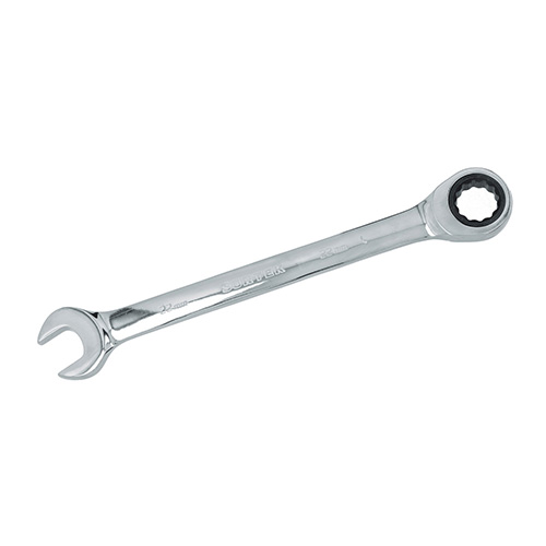 LLAVE COMBINADA PULIDO ESPEJO DE MATRACA METRICA, 12 PUNTAS, 22MM