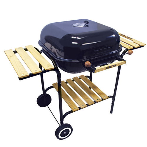 ASADOR CON RUEDAS, 106 X 64 X 84 CM, PARRILLA DE 51 X 51 CM