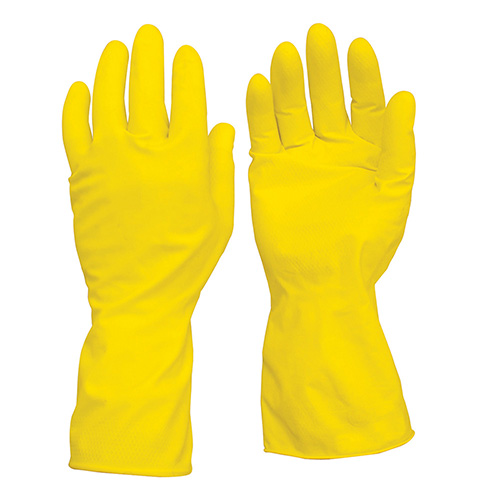 GUANTES DE LATEX CON FORRO INTERNO DE ALGODON M