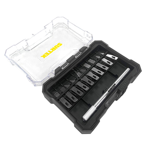 JUEGO DE EXACTOS CON MANGO DE ALUMINIO, 11 PIEZAS