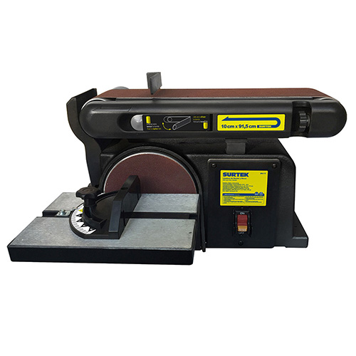 LIJADORA DE BANDA 4" X 36" Y DISCO ESTACIONARIA 6" 1/2 HP 120 V