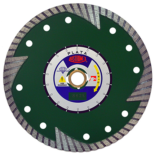 DISCO DE DIAMANTE P/GRANITO 7 X 5/64 X 7/8 VERDE PLATA TURBO